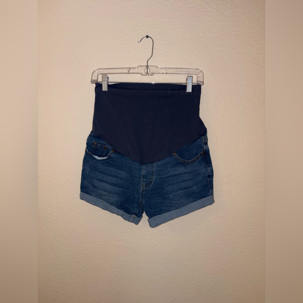 Women's Denim Maternity Shorts